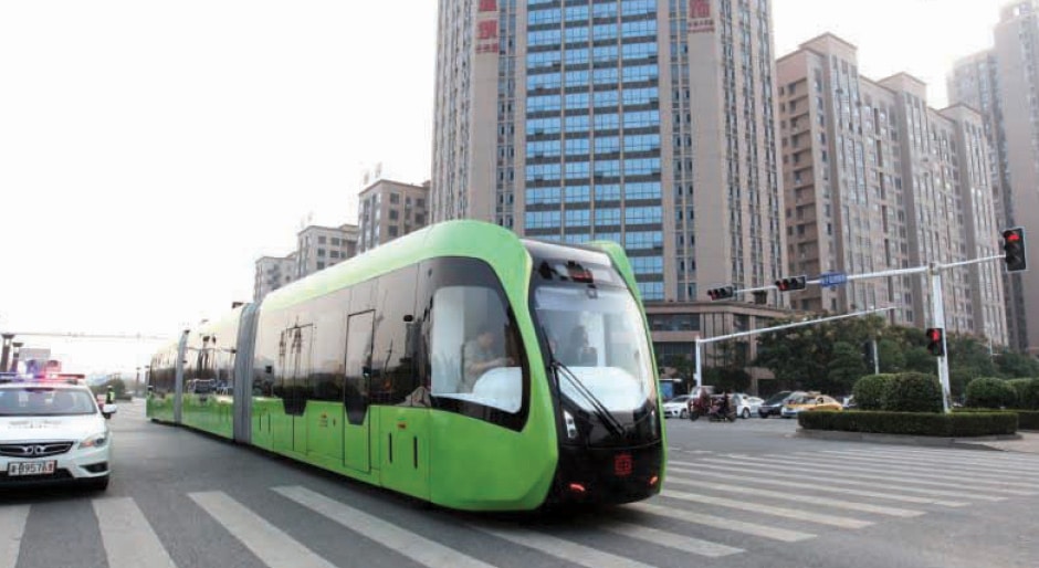 Transit in Training: China rolls out trackless electric train