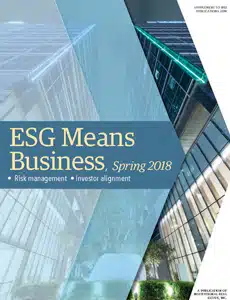 ESG Means Business Spring 2018