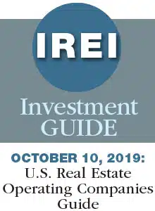 October 10, 2019: U.S. Real Estate Operating Companies