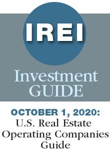 October 1, 2020: U.S. Real Estate Operating Companies