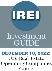 December 13, 2022: U.S. Real Estate Operating Companies