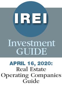 April 16, 2020: Real Estate Operating Companies