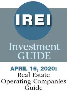 April 16, 2020: Real Estate Operating Companies