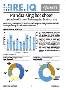 Q3/2025 IRE.IQ Fundraising hot sheet